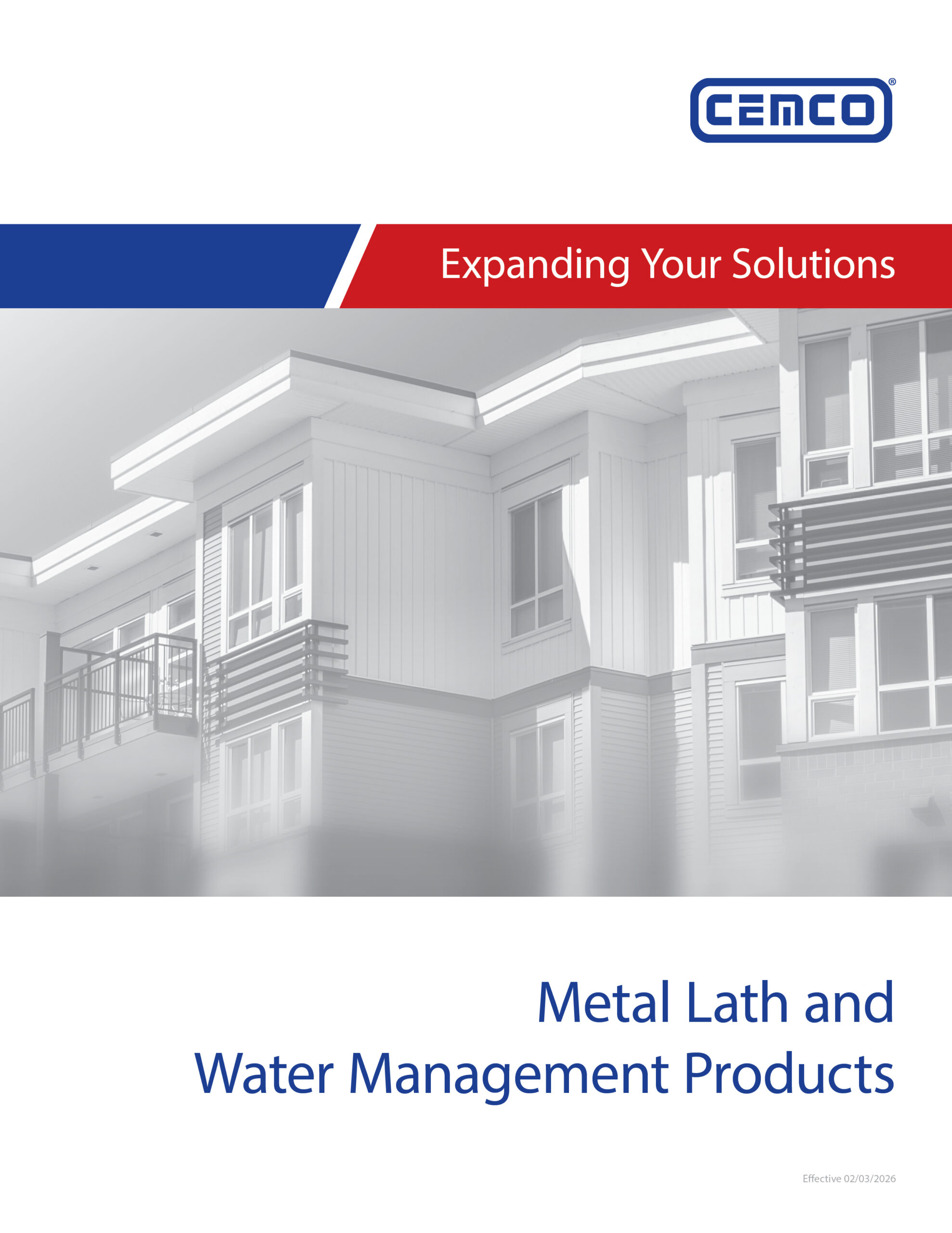 Metal Lath Water Management Catalog Cover