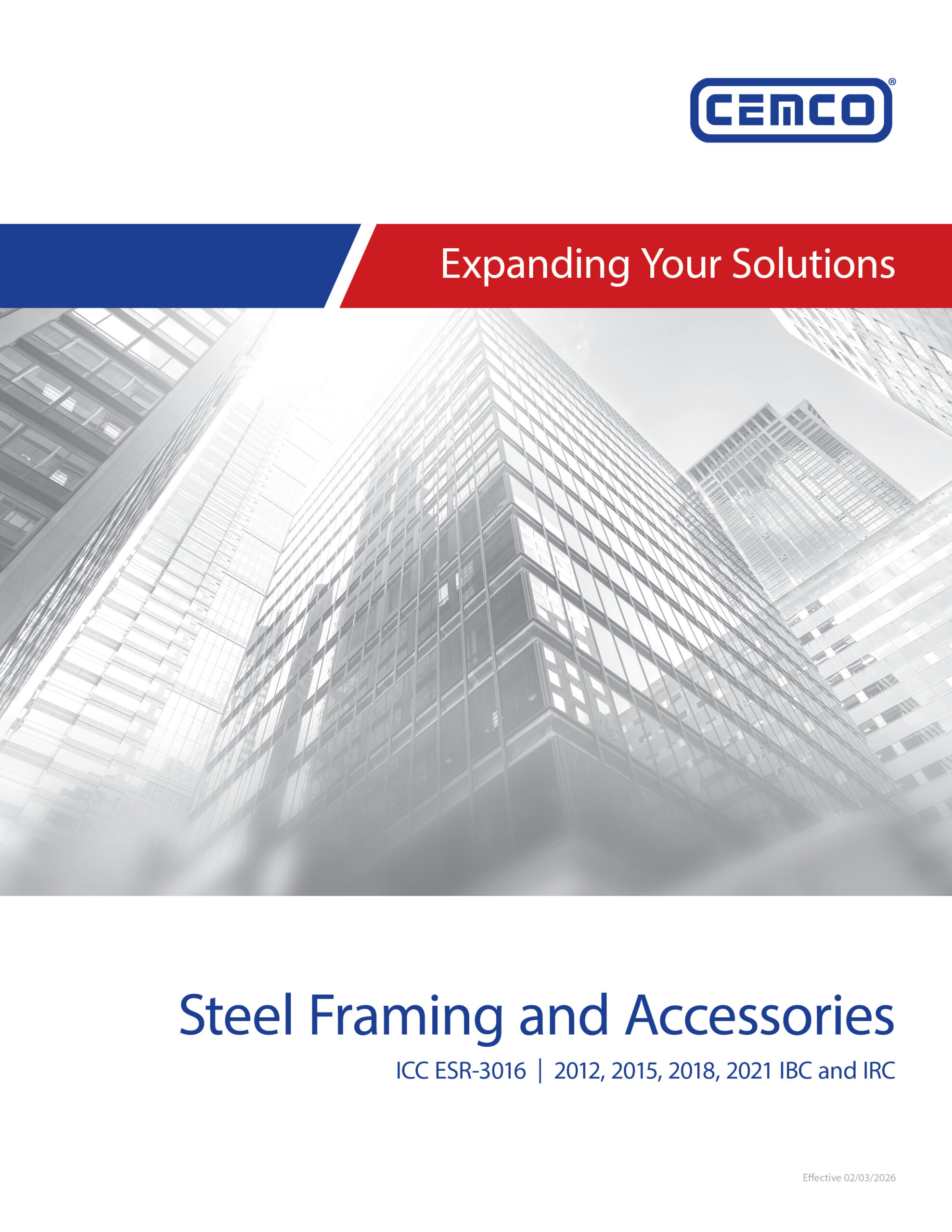Steel Framing Catalog Cover